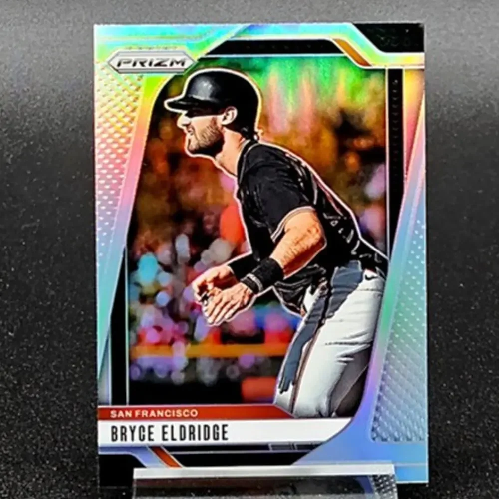 Bryce Eldridge Bowman Chrome Blue Mojo Silver Prizm Giants Top Prospect